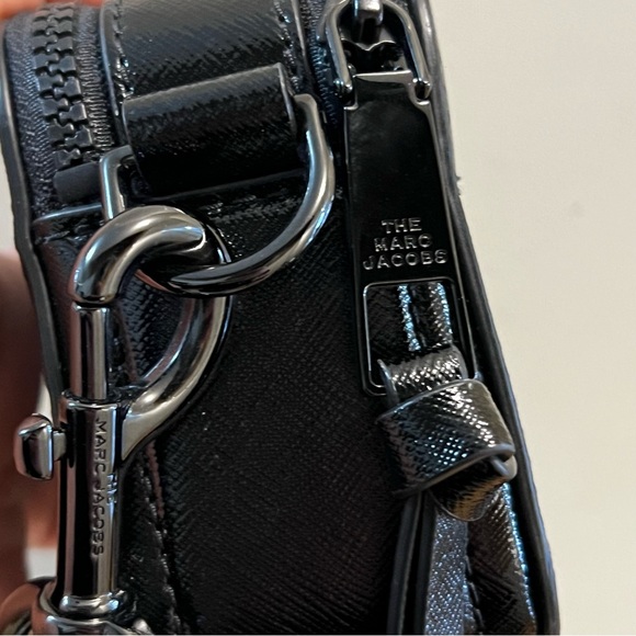 MARC JACOBS The Snapshot Coated Leather Bag in black - Picture 7 of 8